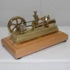 S10 Mini Retro Horizontal Single-cylinder Double-acting Mill Steam Engine Model