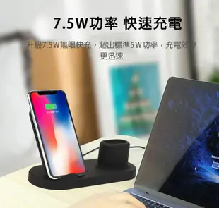 apple watch AirPods iphone三合一無線充電器 台灣NCC認證 Qi無線充電 (6折)