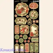 Graphic 45 Winter Wonderland Chipboard New! Christmas, Holidays, Poinsettia