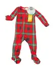 NWT Unisex Infants Members Mark Family Sleep Infant Blanket Sleeper Red Size 18M
