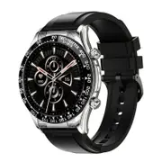 Smart Bluetooth Calling Watch With Nfc Function - Black Silicone