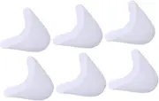 PLAFOPE 3 Pairs Silicone Gel Toe Caps for Relief and Protection Comfortable Toe Pouches with Ventilation for Ballet Running and Hiking White