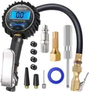 Astroai Digital Tire Inflator with Pressure Gauge, 250 PSI Air Chuck and Compres