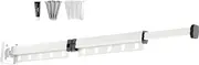 Clothes Drying Rack - Laundry Retractable Wall Mounted Clothes Drying Rack Airer | Retractable Clothes Hanger Rack, Folding Clothes Drying Rack, Wall Mounted Drying Rack for Laundry Room Organization