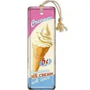 Ice Cream Metal Bookmark Nostalgic Art