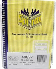 Spirax 555 Invoice and Statement Book 207X144Mm