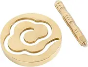 DOITOOL Ash Pressing Tool Brass Censer Ash Pressing Supply Mold for Frankincense
