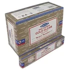 Satya Nag Champa Gold Gleam Incense Sticks Agarbatti 180 Grams Box 12 Packs