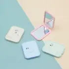 Handheld Makeup Mirror Mini Portable Pocket Folding Round Makeup Mirror