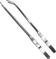 Curved Aquarium Tweezers | Long Tweezers For Crafts | 10.63 inches Long Craft And Fish Aquarium Tweezers For Aquatic Plants, Jewelry-Making
