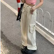 Baggy Cargo Pants Almond - S