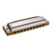 Hohner Blues Harp Harmonica C Key 10-Hole German Made Wood Body