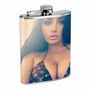 Moroccan Pin Up Girls D17 Flask 8oz Stainless Steel Hip Drinking Whiskey