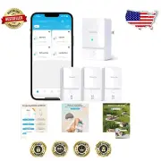 Home Water Leak Detection System - 3 Pack Sensors with 100dB Alarm & App Control