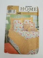SIMPLICITY #9149 - BEDDING BASICS - COMFORTER - DUST RUFFLE - SHAMS PATTERN FF