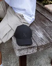 [Hurley] Hurley Men's H20 Dri Icon Hat in Black Size Small/Medium S/M Black