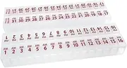 XL Twice-a-Day Monthly Pill Box Planner Set - AM/PM Medication Organizer for 31 Days! Set Contains 2 Organizers for One Month. (XL - 31 Day AM/PM - Clear)