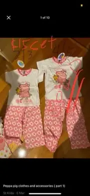 Peppa pig tracksuits sizes 2-3