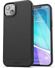ENCASED Thin Armor Designed for iPhone 14 Case - Slim Grip Phone Cover with Screen Protector (Matte Black)