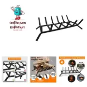 Fireplace Log Holder,FirePlace Grate Cast Iron 21 inch Fireplace Grate for In...