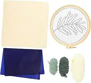 HAWILLOSCH 1 Set DIY Childrens Embroidery Kit Creative Stitchwork Tools for Unfinished Needlework Craft Set with Threads for Boy and Girl Art Projects