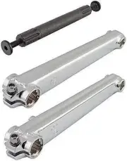 SE BIKES Crankarm Set BMX V-Ridge 175 3Pc 19Mmx8T Spline Cp W/Bb Axle