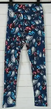 LuLaRoe Kids Americana Leggings Blue with Balloons Size Tween New
