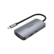 Unitek 5-in-1 USB-C 5Gbps Hub with MST - Space Grey [D1051A]