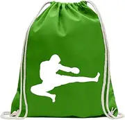Martial Arts Karate Judo Kung Drawstring Backpack Sport Beach Gym Bag