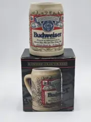 New W/ Box Budweiser Lable Mug Stein Fast same day shipping Nice Condition