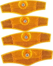 MUELODSIC 4pcs Wheel Reflectors Safety Reflectors for Increased Visibility Design for Adult Essential Accessories for Night Riding