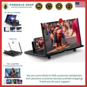 16 Inch Phone Screen Magnifier Acrylic HD Folding Stand for Movies and Gaming