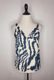 TED BAKER London Makenzie Top Women Size 1 (US 0-2) Ivory Printed Cami NWT