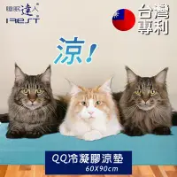 在飛比找Yahoo!奇摩拍賣優惠-【睡眠達人irest】 QQ冷凝膠寵物涼墊涼蓆(60x90c