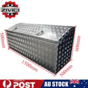 1500x500x600mm Checker Plate Chest Top Open Full Aluminium Tool Box Only Pick-up