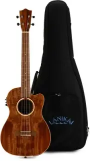 Lanikai ACST-CEB Acacia Baritone Acoustic-Electric Ukulele - Natural