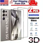 For Samsung S25 S24 Ultra S23 S22 S21 S20 Plus Tempered Glass Screen Protector