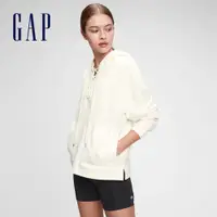 在飛比找蝦皮商城優惠-Gap 女裝 寬鬆毛圈帽T-牛奶白(861815)