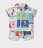NEW PETER ALEXANDER DISNEY MICKEY & FRIENDS TOP & SHORTS PJ SET 3-6 MTH RP$49.95