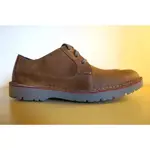 【現貨出清特價】CLARKS VERGO PLAIN DARK TAN LEA US7 EU39.5 特價2680元 輕