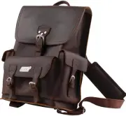 Gretsch Guitars Limited Edition Genuine Leather Backpack, Brown, 922-4527-100