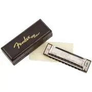 Fender Blues Deluxe 10-Hole Diatonic Harmonica with Case, Key of E