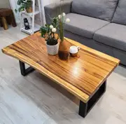 "Rockley" Coffee Table 1.2m Live Edge Raintree Wood Indoor Outdoor Use