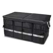 Car Organiser Boot Partition Collapsible Storage Box Large Trunk Bag Pocket - 55L