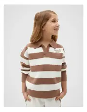 [Seed Heritage] Essential Knit Sweater in Chocolate Shake/White