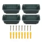 4pcs Wall Mounted Outdoor Wall Planter For Stylish Vertical Garden Decoration
