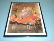 BUDWEISER BEER FRAMED 11x14 AD PRINT