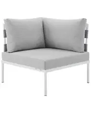 Modway Harmony Sunbrella Outdoor Patio Aluminum Corner Chair