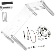SHINEOFI 1Set Transparent Open Air Computer Case for Motherboards Compact DIY Bench Case with Sturdy Base for Easy Component Observation and Maintenance for Testing
