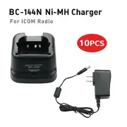 10X BC-144N Desktop Charger for ICOM IC-V82 IC-V8 IC-T3H IC-F30GT/GS IC-F40GT/GS